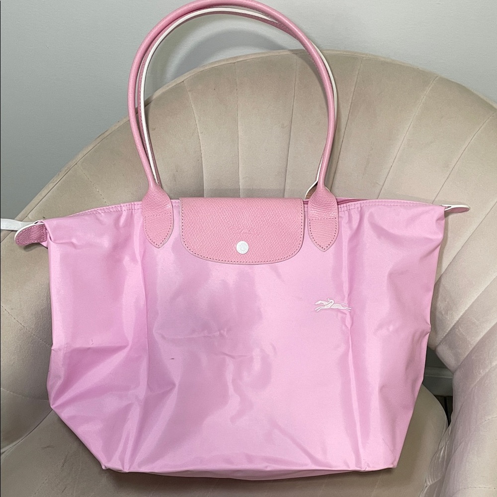 Rare Le Pliage Club Tote Pink Longchamp